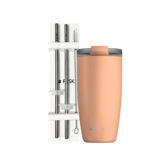 FLSK Kaffeebecher und Strohhalm Bundle