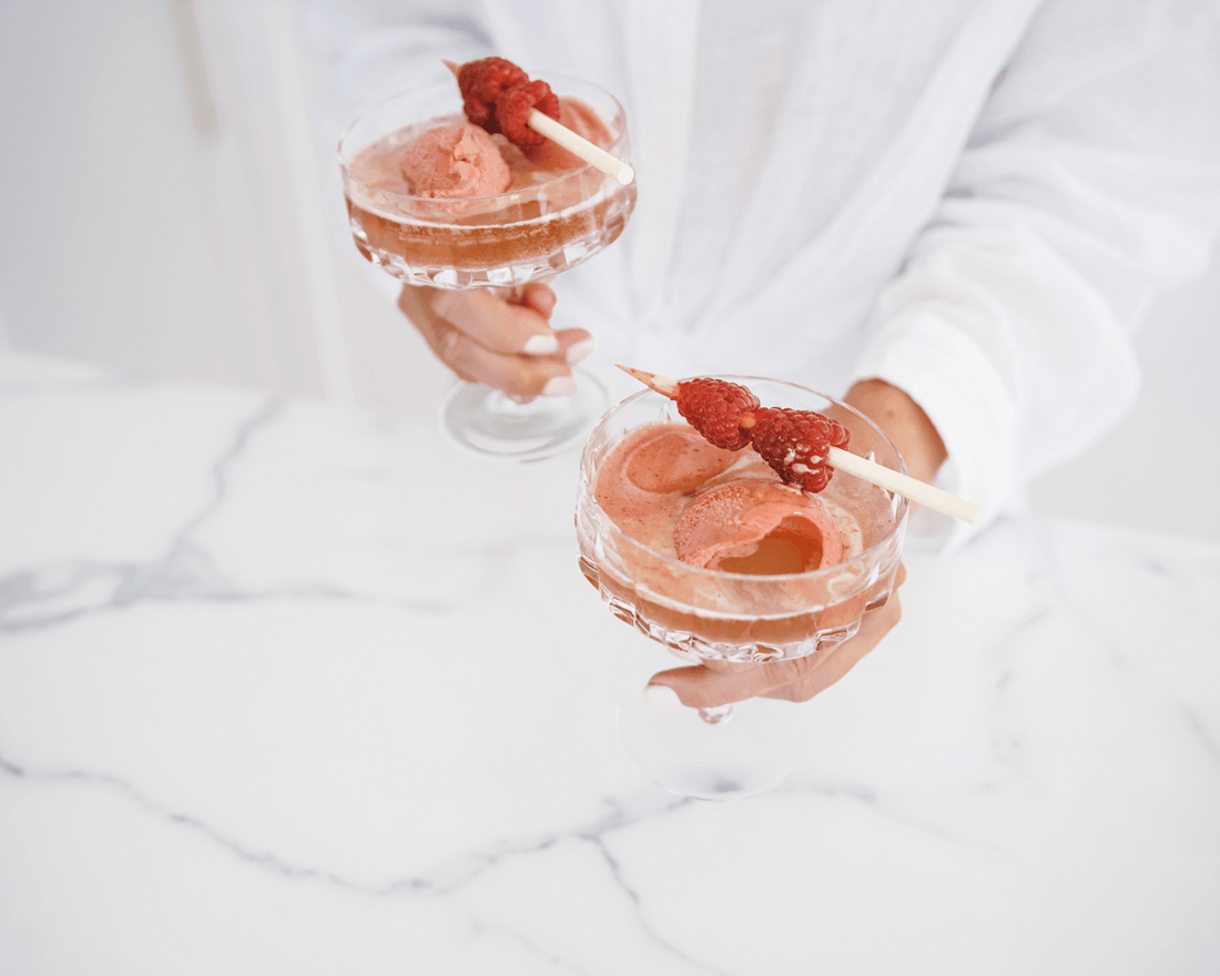 Rosé Raspberry Mimosas