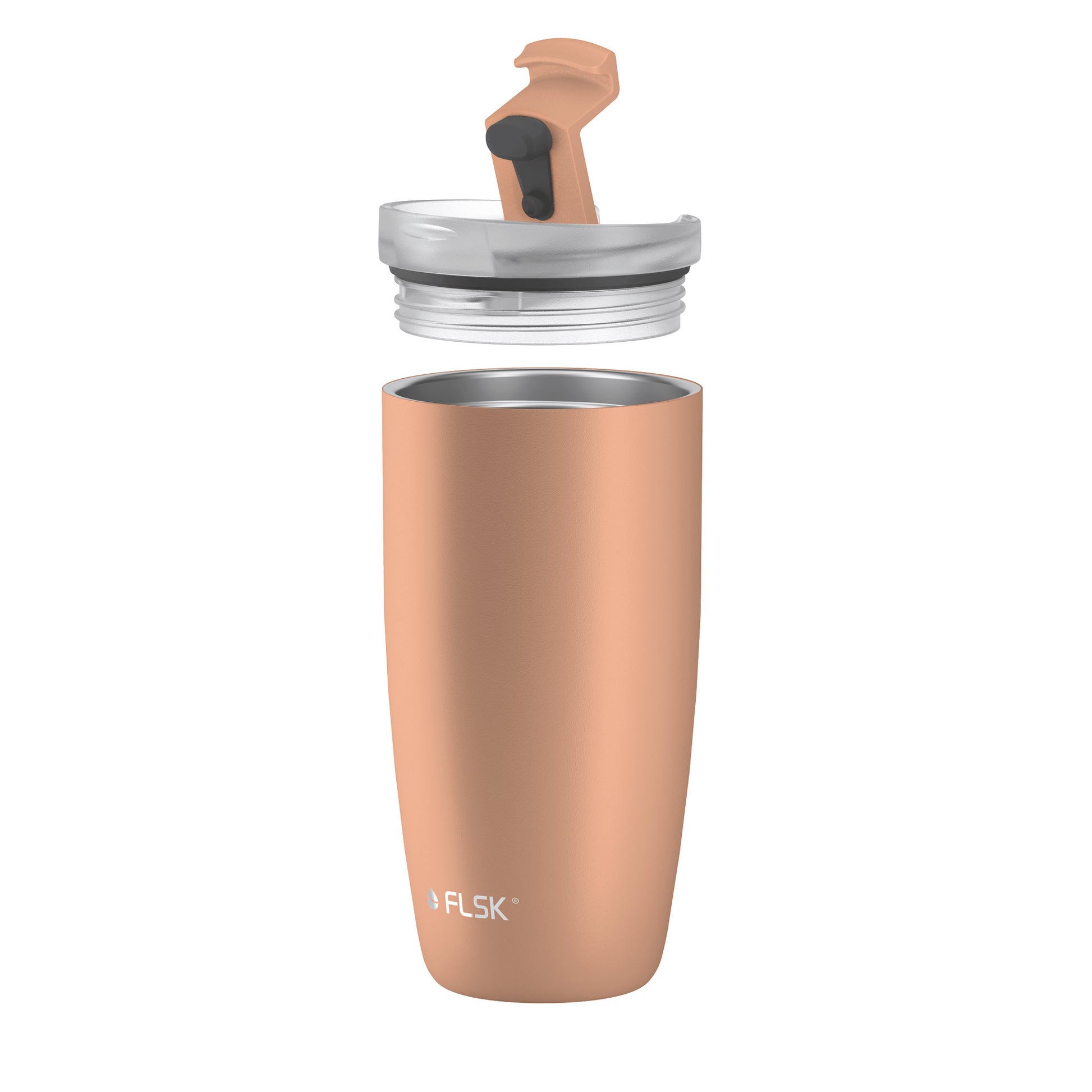 FLSK Kaffeebecher aus Edelstahl peach 500 ml