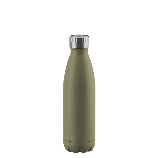 FLSK Trinkflasche 500 ml khaki aus Edelstahl