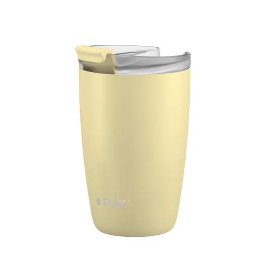 FLSK Kaffeebecher aus Edelstahl lemon 350 ml