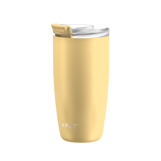 FLSK Kaffeebecher aus Edelstahl lemon 500 ml