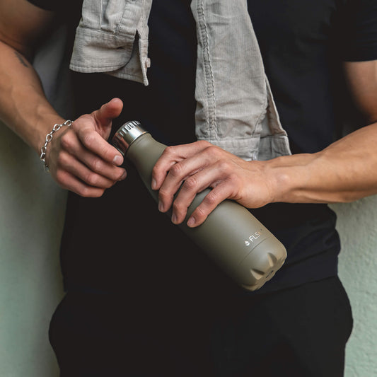FLSK Trinkflasche 500 ml khaki aus Edelstahl