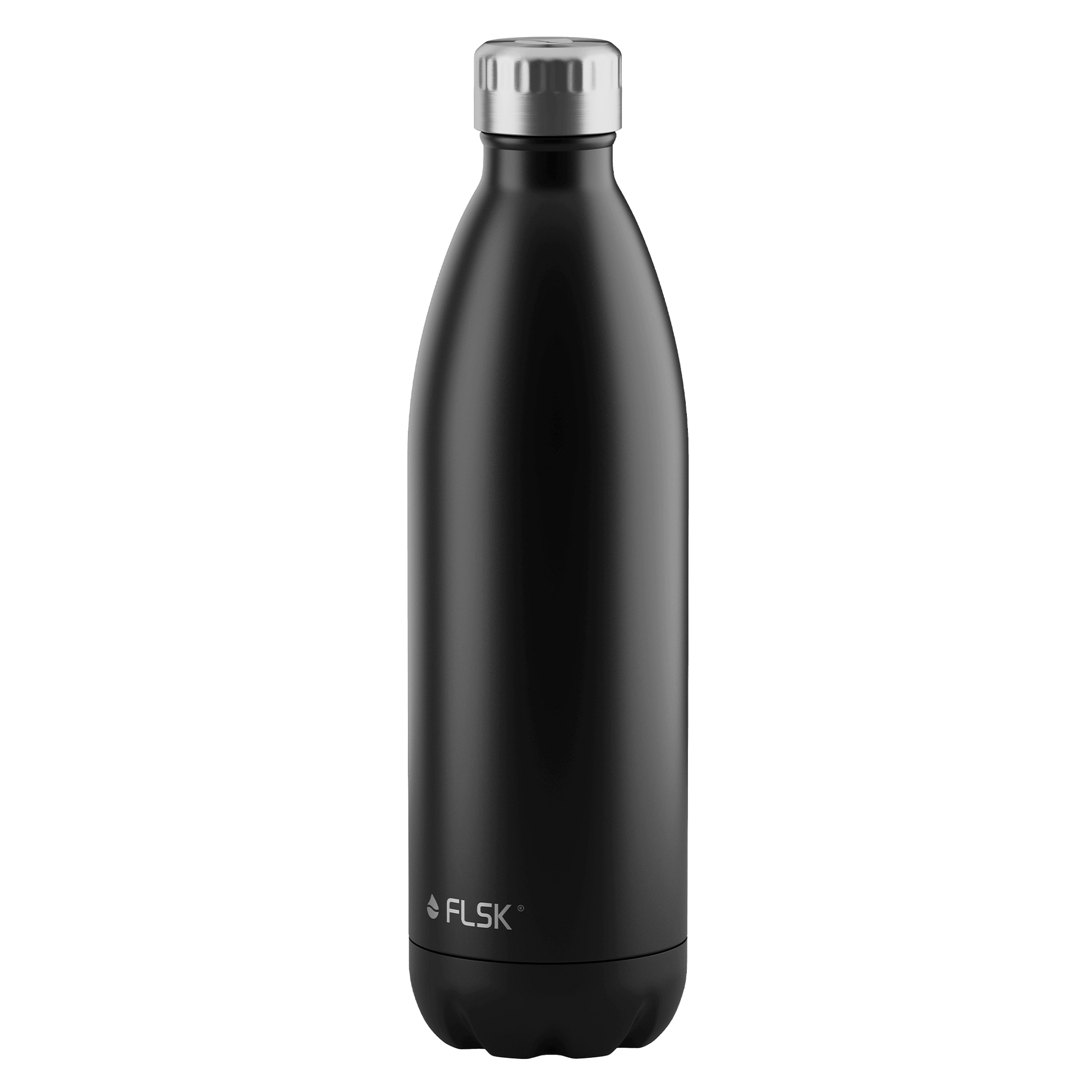 FLSK Trinkflasche aus Edelstahl 1000 ml black