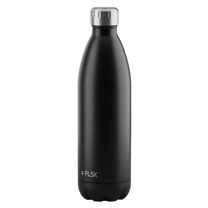 FLSK Trinkflasche aus Edelstahl 1000 ml black