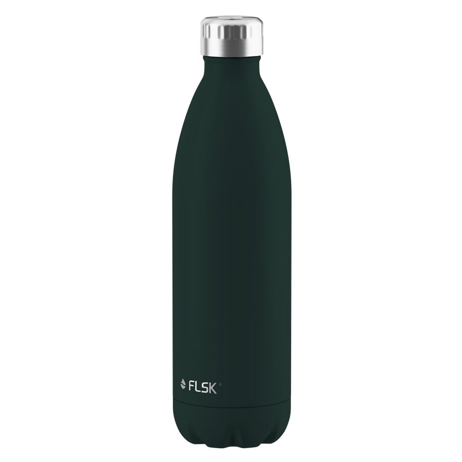 FLSK Trinkflasche 1000 ml aus Edelstahl dark pine