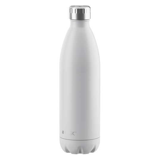 FLSK Trinkflasche 1000 ml white aus Edelstahl