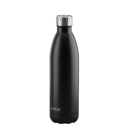 FLSK Trinkflasche aus Edelstahl 750 ml black