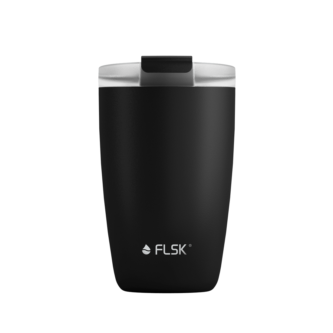 FLSK Kaffeebecher 350 ml black aus Edelstahl