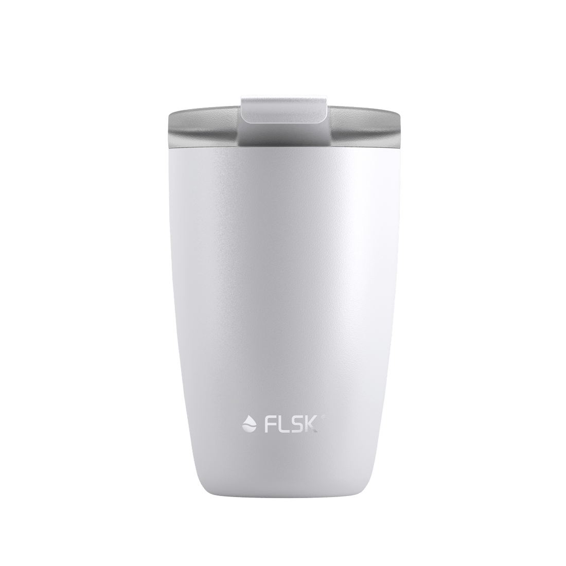 FLSK Kaffeebecher 350 ml white aus Edelstahl